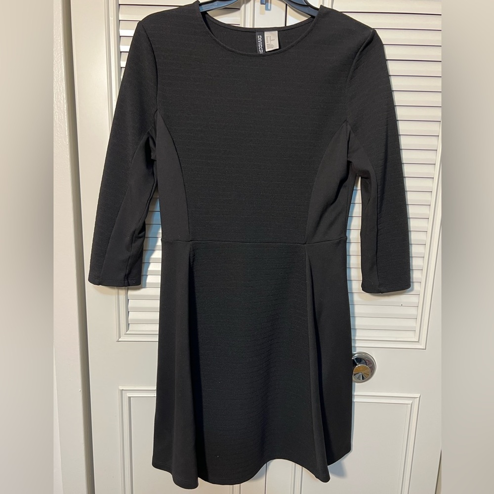 H&M black casual dress size 12